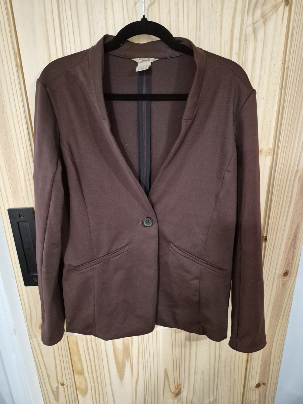 Duluth Trading Plum Women's Single-Button Blazer Jacket